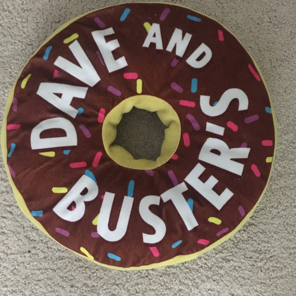 Dave & Busters Donut Pillow